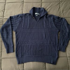 Ralph Lauren Polo Sweater | Men’s XL | Retro | Navy Blue